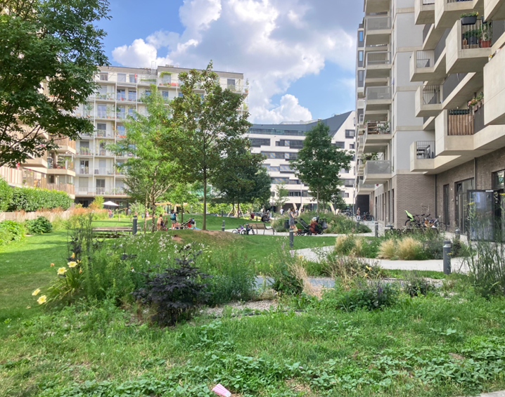 Vienne, nouveau quartier Kuku23, architecte Dietrich Untertrifaller