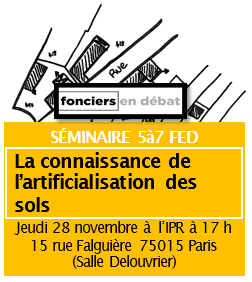 Séminaire 5à7 sur : « La connaissance de l’artificialisation des sols »